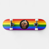 SlipperyJoe's Quee Gay-Gay-Geschenke "People of Co Skateboard (Horizontal)