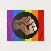 SlipperyJoe's Quee Gay-Gay-Geschenke "People of Co Wandteppich (Vorderseite (Horizontal))