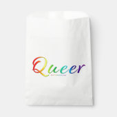 SlipperyJoe's quee Stolzfarben Wort bunt vib Geschenktütchen (Vorderseite)