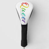 SlipperyJoe's quee Stolzfarben Wort bunt vib Golf Headcover (Vorderseite)