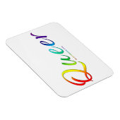 SlipperyJoe's quee Stolzfarben Wort bunt vib Magnet (Rechte Seite)