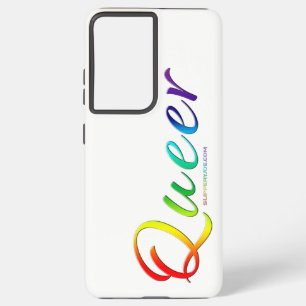SlipperyJoe's quee Stolzfarben Wort bunt vib Samsung Galaxy Hülle