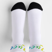 SlipperyJoe's quee Stolzfarben Wort bunt vib Socken (Oben)