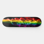 SlipperyJoe's Rainbow smoke vapour ripple rainbow  Skateboard (Horizontal)