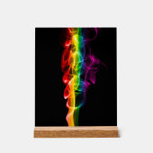 SlipperyJoe's rauchlebendige Regenbogenfarben feie Acrylschild (Vorderseite)