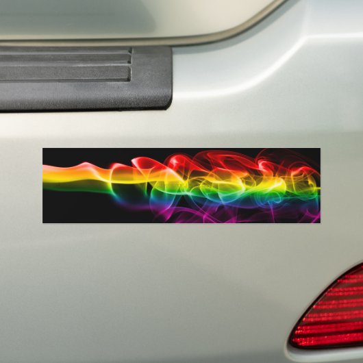 SlipperyJoe's rauchlebendige Regenbogenfarben feie Autoaufkleber (Auf Auto)