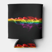 SlipperyJoe's rauchlebendige Regenbogenfarben feie Dosenkühler (Vorderseite)