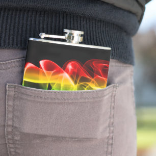 SlipperyJoe's rauchlebendige Regenbogenfarben feie Flachmann