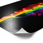 SlipperyJoe's rauchlebendige Regenbogenfarben feie Fotodruck (Ecke)