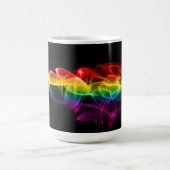 SlipperyJoe's rauchlebendige Regenbogenfarben feie Kaffeetasse (Mittel)