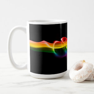 SlipperyJoe's rauchlebendige Regenbogenfarben feie Kaffeetasse