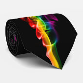 SlipperyJoe's rauchlebendige Regenbogenfarben feie Krawatte (Gerollt)