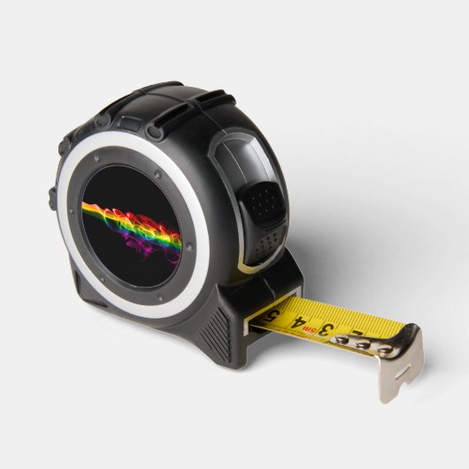 SlipperyJoe's rauchlebendige Regenbogenfarben feie Maßband (Winkel)