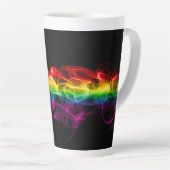 SlipperyJoe's rauchlebendige Regenbogenfarben feie Milchtasse (Rechte Ecke)