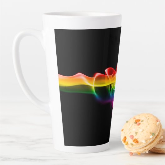SlipperyJoe's rauchlebendige Regenbogenfarben feie Milchtasse (Beispiel)