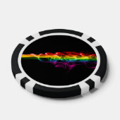 SlipperyJoe's rauchlebendige Regenbogenfarben feie Pokerchips (Einzeln)