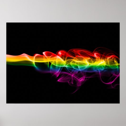 SlipperyJoe's rauchlebendige Regenbogenfarben feie Poster (Vorne)