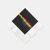 SlipperyJoe's rauchlebendige Regenbogenfarben feie Serviette (Ecke)