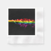 SlipperyJoe's rauchlebendige Regenbogenfarben feie Serviette (Vorderseite)