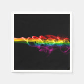SlipperyJoe's rauchlebendige Regenbogenfarben feie Serviette (Vorderseite)