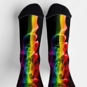 SlipperyJoe's rauchlebendige Regenbogenfarben feie Socken (Oben)
