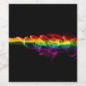 SlipperyJoe's rauchlebendige Regenbogenfarben feie Weinetikett (Einzelnes Label)