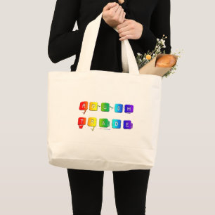SlipperyJoe's rauer queer Pop-Typografie-Slang Jumbo Stoffbeutel