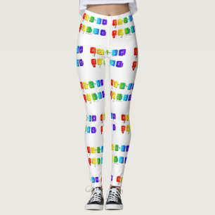 SlipperyJoe's rauer queer Pop-Typografie Slang Leggings