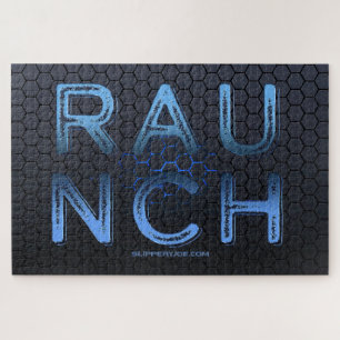 SlipperyJoe's raunch metallischen großen blauen Bu Puzzle