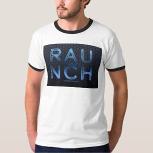 SlipperyJoe's raunch metallischen großen blauen Bu T-Shirt