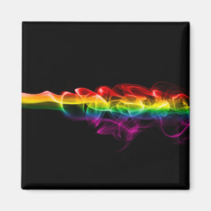 SlipperyJoe's Regenbogen-Rauch-Dampf-Wellen-Regenb Magnet