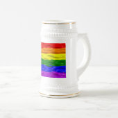 SlipperyJoe's Regenbogenfarben glänzen Flüssigkeit Bierglas (VorderseiteRechts)