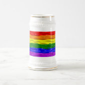SlipperyJoe's Regenbogenfarben glänzen Flüssigkeit Bierglas (Mittel)