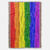 SlipperyJoe's Regenbogenfarben glänzen Flüssigkeit Decke (Vorderseite Vertikal)
