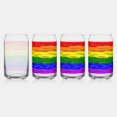 SlipperyJoe's Regenbogenfarben glänzen Flüssigkeit Dosenglas (Hinten)