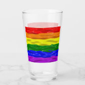 SlipperyJoe's Regenbogenfarben glänzen Flüssigkeit Glas (Rückseite)