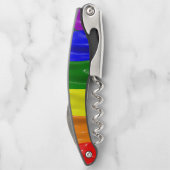 SlipperyJoe's Regenbogenfarben glänzen Flüssigkeit Kellnermesser (Rückseite)