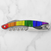 SlipperyJoe's Regenbogenfarben glänzen Flüssigkeit Kellnermesser (Rückseite)