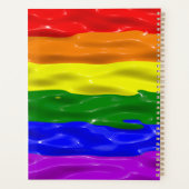 SlipperyJoe's Regenbogenfarben glänzen Flüssigkeit Planer (Rückseite)