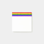 SlipperyJoe's Regenbogenfarben glänzen Flüssigkeit Post-it Klebezettel (Vorderseite)