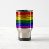 SlipperyJoe's Regenbogenfarben glänzen Flüssigkeit Reisebecher (Mittel)
