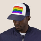 SlipperyJoe's Regenbogenfarben glänzen Flüssigkeit Truckerkappe (Beispiel)