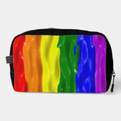SlipperyJoe's Regenbogenfarben glänzen Flüssigkeit Waschbeutel (Vorderseite)