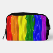 SlipperyJoe's Regenbogenfarben glänzen Flüssigkeit Waschbeutel (Rückseite)