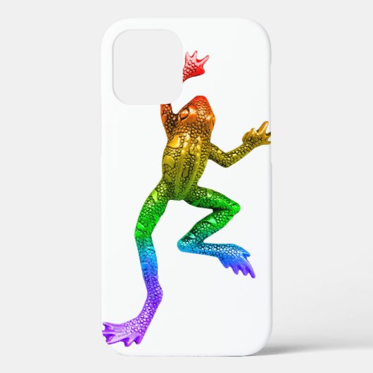 SlipperyJoe's regenbogenfarbener Frosch gerenderte Case-Mate iPhone Hülle (Rückseite)