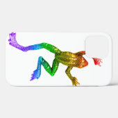 SlipperyJoe's regenbogenfarbener Frosch gerenderte Case-Mate iPhone Hülle (Rückseite (Horizontal))