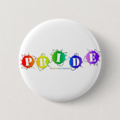 SlipperyJoe's regenbogenfarbenes Stolz-Zeichen dor Button (Vorderseite)