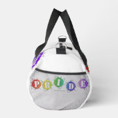 SlipperyJoe's regenbogenfarbenes Stolz-Zeichen dor Duffle Bag (Rechts)