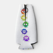 SlipperyJoe's regenbogenfarbenes Stolz-Zeichen dor Flaschenkühler (Rückseite)