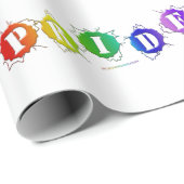 SlipperyJoe's regenbogenfarbenes Stolz-Zeichen dor Geschenkpapier (Rolleneckpunkt)